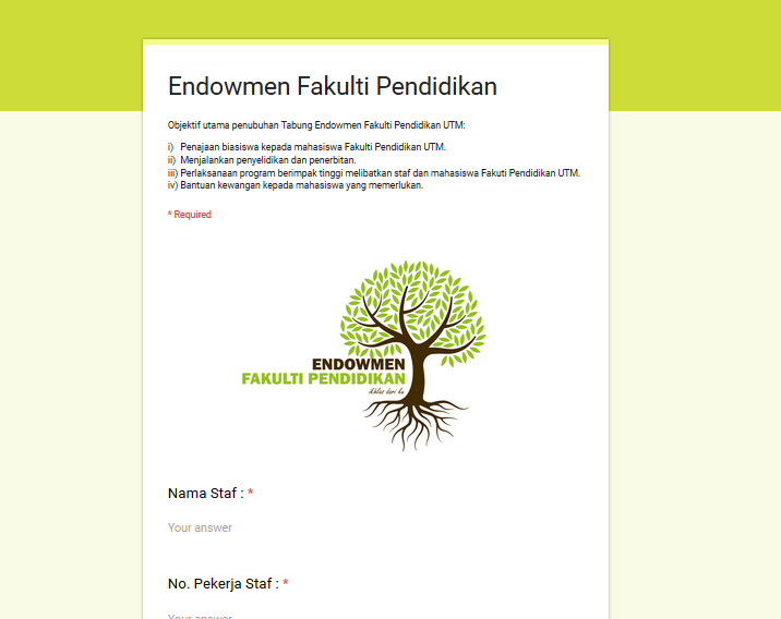 Kempen Sumbangan Tabung Endowmen FP 10 Ramadhan Terakhir 1438 Hijriah